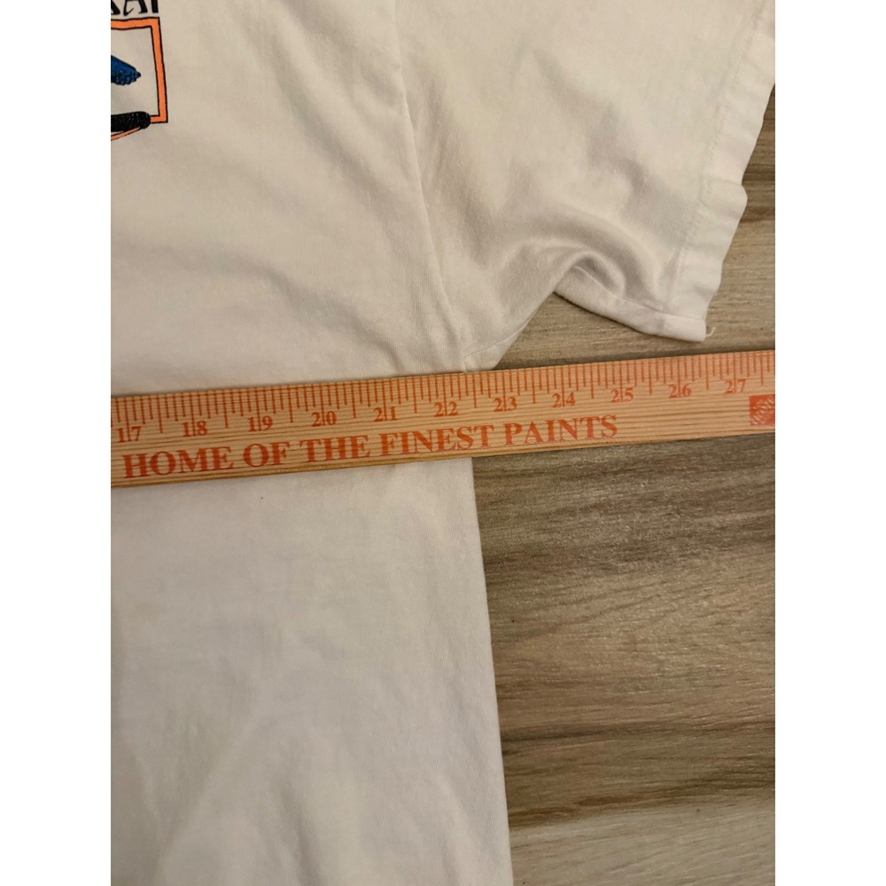 Vintage Hanes Fish of Molokini Maui Hawaii T-Shirt White XL Whale Graphic - Picture 6 of 8